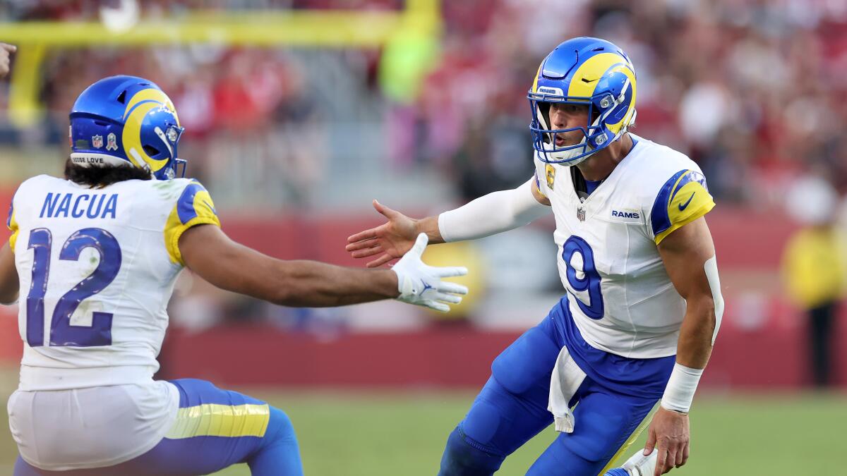 Rams stars Matthew Stafford and Puka Nacua voted first-team All-Pro