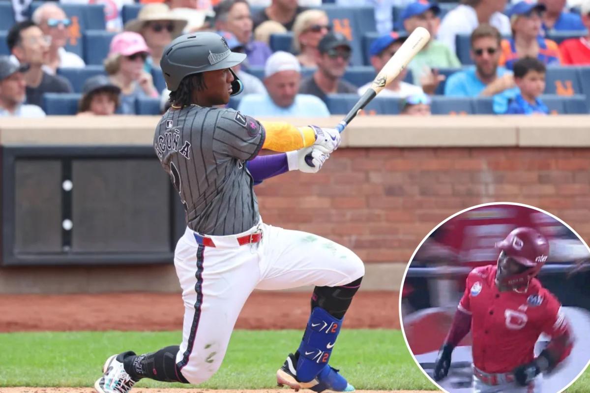 Mets infielder Luisangel Acuña hits four homers in historic...