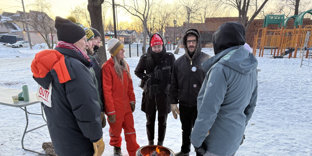 Mourners Gather at a Vigil in Pretti's Neighborhood