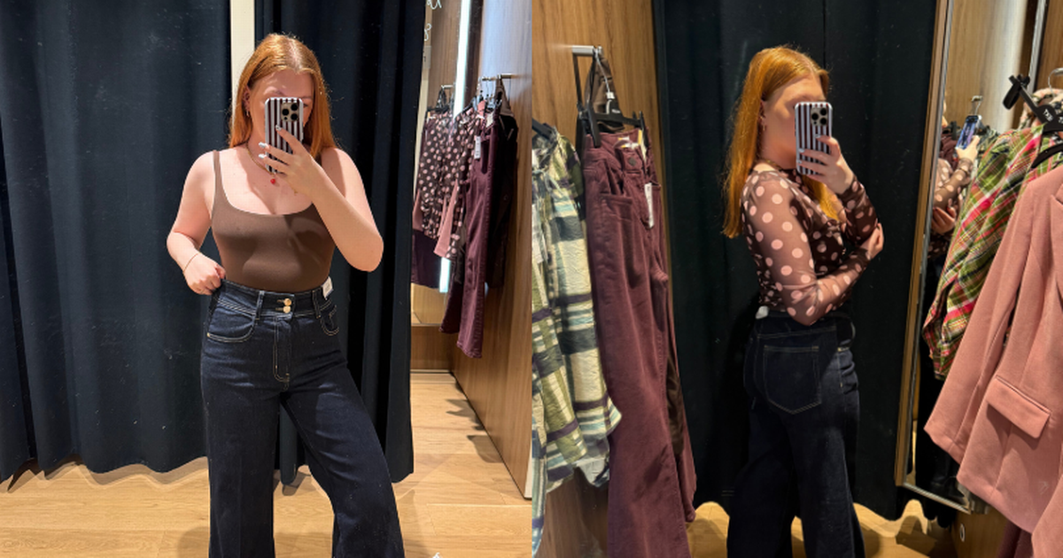 'I tried on Next's £35 wide-leg jeans that are so stretchy and flatter the tummy' - The Mirror