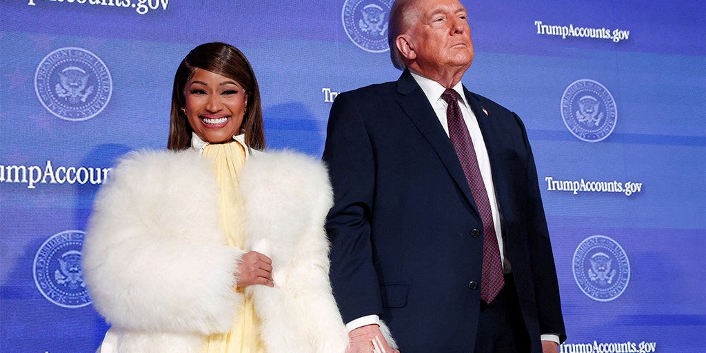 Nicki Minaj calls herself Trump's 'No. 1 fan' as hand-holding moment goes viral at Treasury event