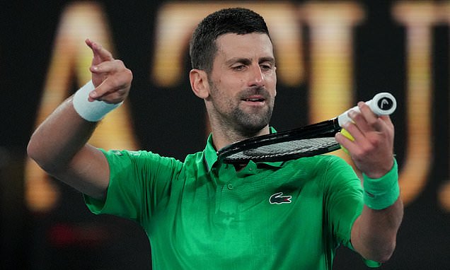 Novak Djokovic advances to Australian Open quarterfinals on a...