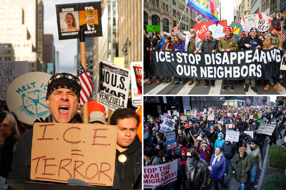 NYC anti-ICE protest draws 2,000 in latest unrest since shooting...