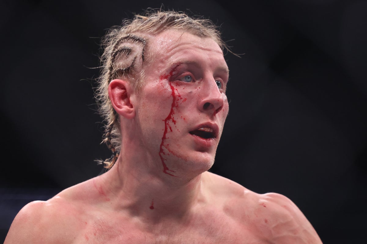 Brave Paddy Pimblett bloodied and beaten by Justin Gaethje in ridiculous title fight