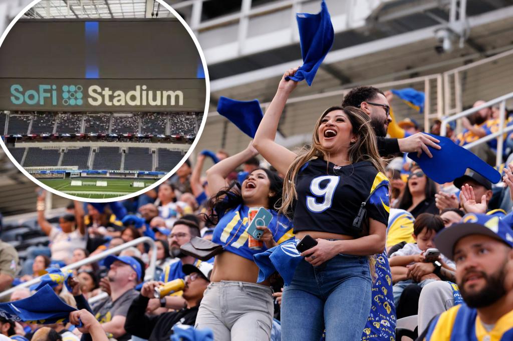 Rams' watch party hits snag as SoFi Stadium screen goes dark