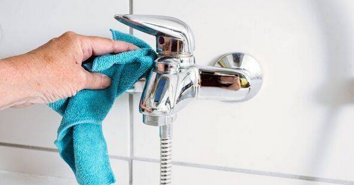 Remove limescale from bathroom taps by wiping them with 1 item that leaves them sparkling - The Mirror