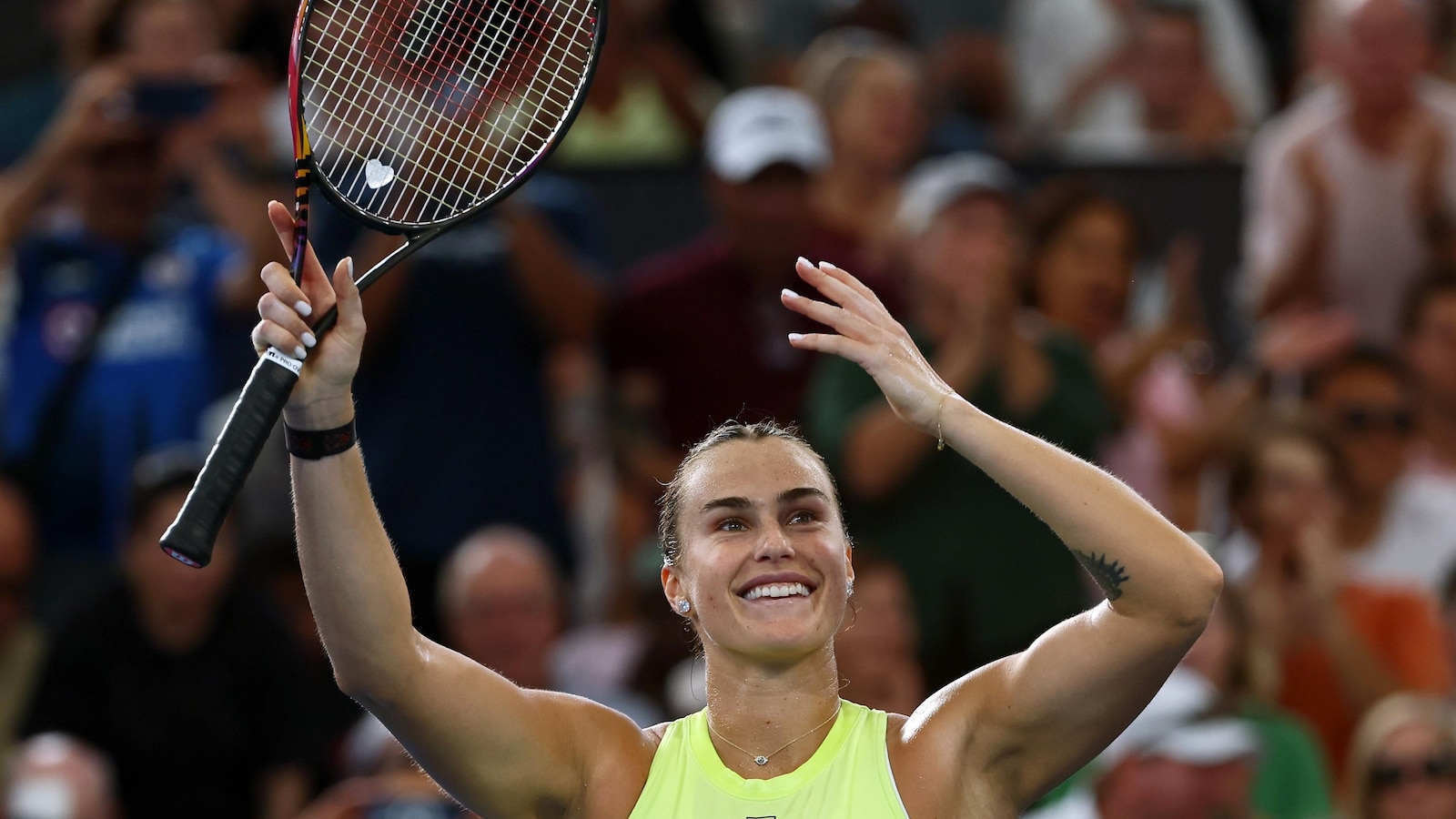 Sabalenka wins Brisbane final amid frosty exchange with Kostyuk