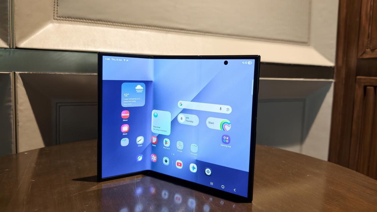 Samsung showcases its first-ever trifold smartphone Z TriFold in India