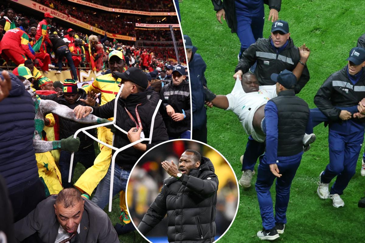 Senegalese players walk off field, fans brawl after controversial...