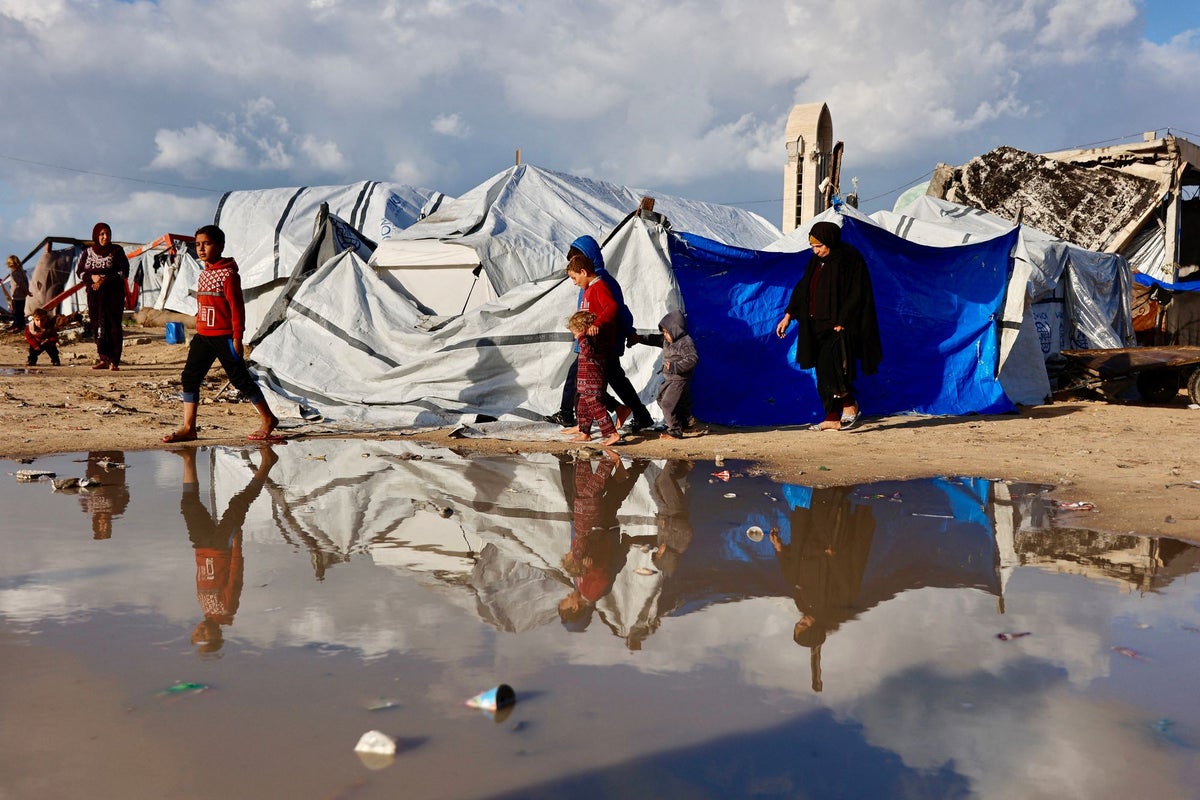 At least six dead as rainstorms devastate displaced Palestinians in Gaza