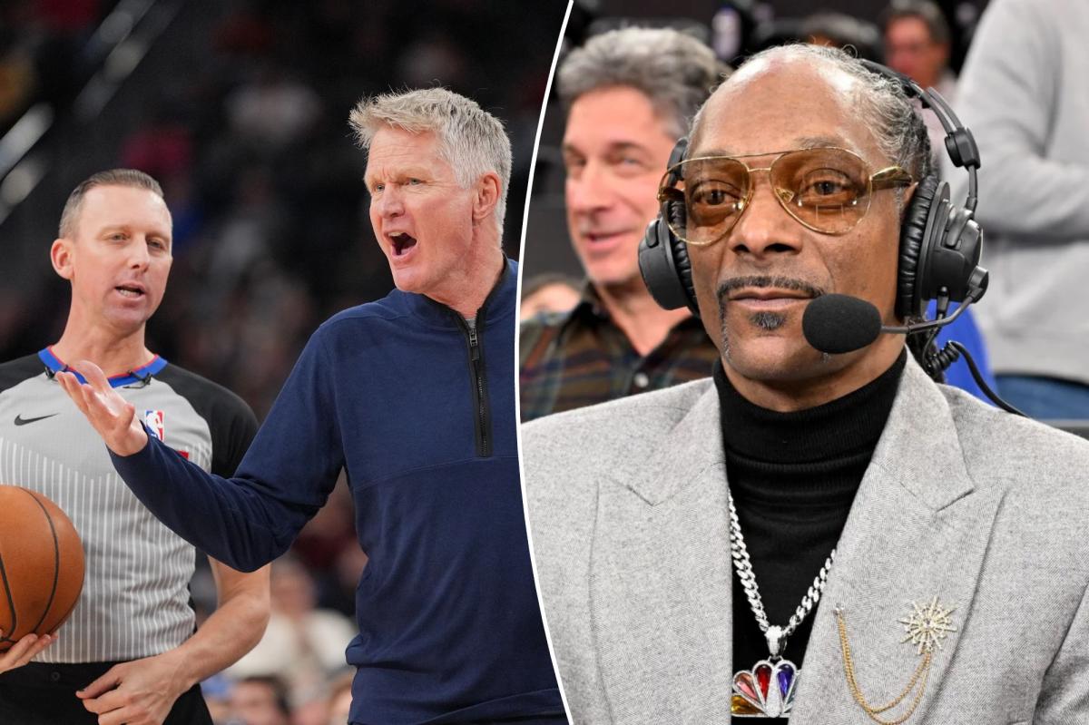 Snoop Dogg delivers epic play-by-play of Steve Kerr ejection in wild...