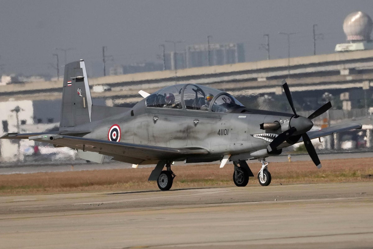 Thai Air Force says 2 pilots killed in plane crash during training mission