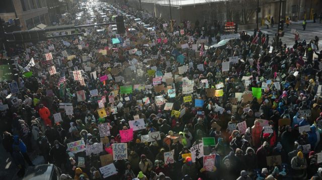 Thousands rally against immigration enforcement in subzero Minnesota temperatures