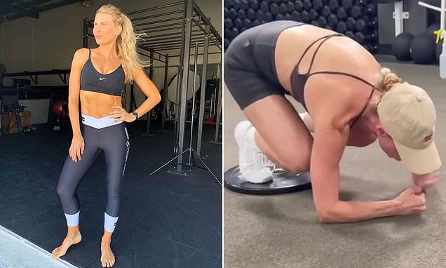 Tiffiny Hall shows off her insane full-body workout