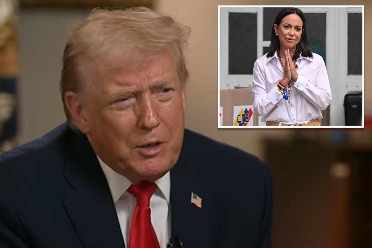 Trump plans to meet Venezuelan opposition leader María Corina...