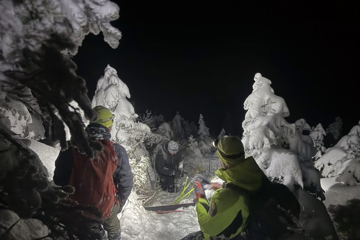 Two skiers stuck in waist-deep snow with only 2% cellphone battery are rescued