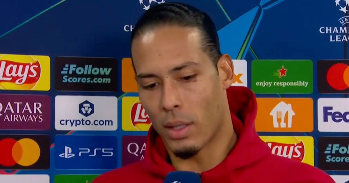 Virgil van Dijk sets record straight on Liverpool's 'team meeting' after latest setback - The Mirror