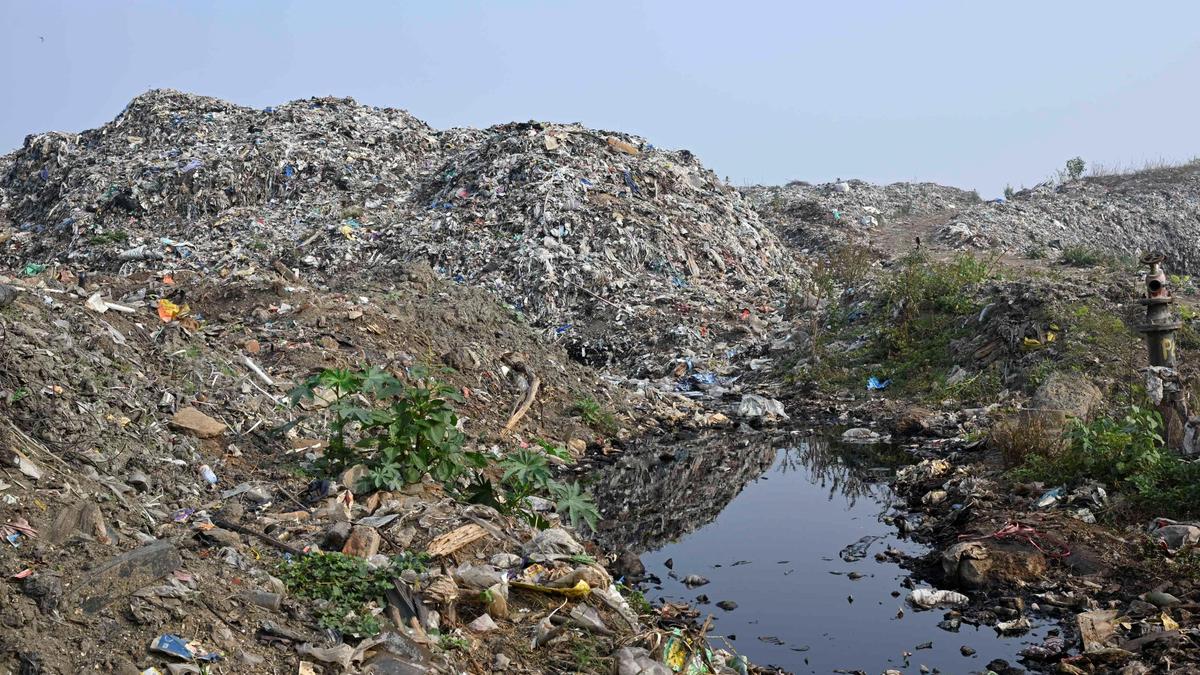 Mounting dry waste at Vendipalayam compost yard worries residents in Erode