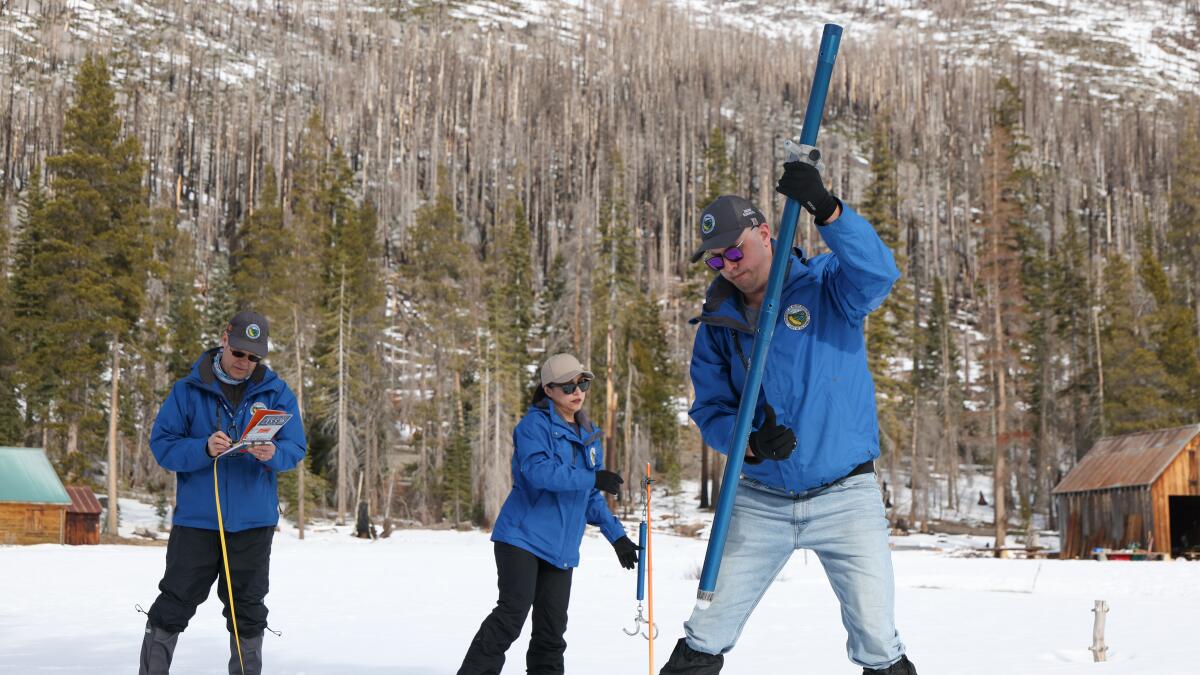 Halfway through winter, heat is melting the California snowpack