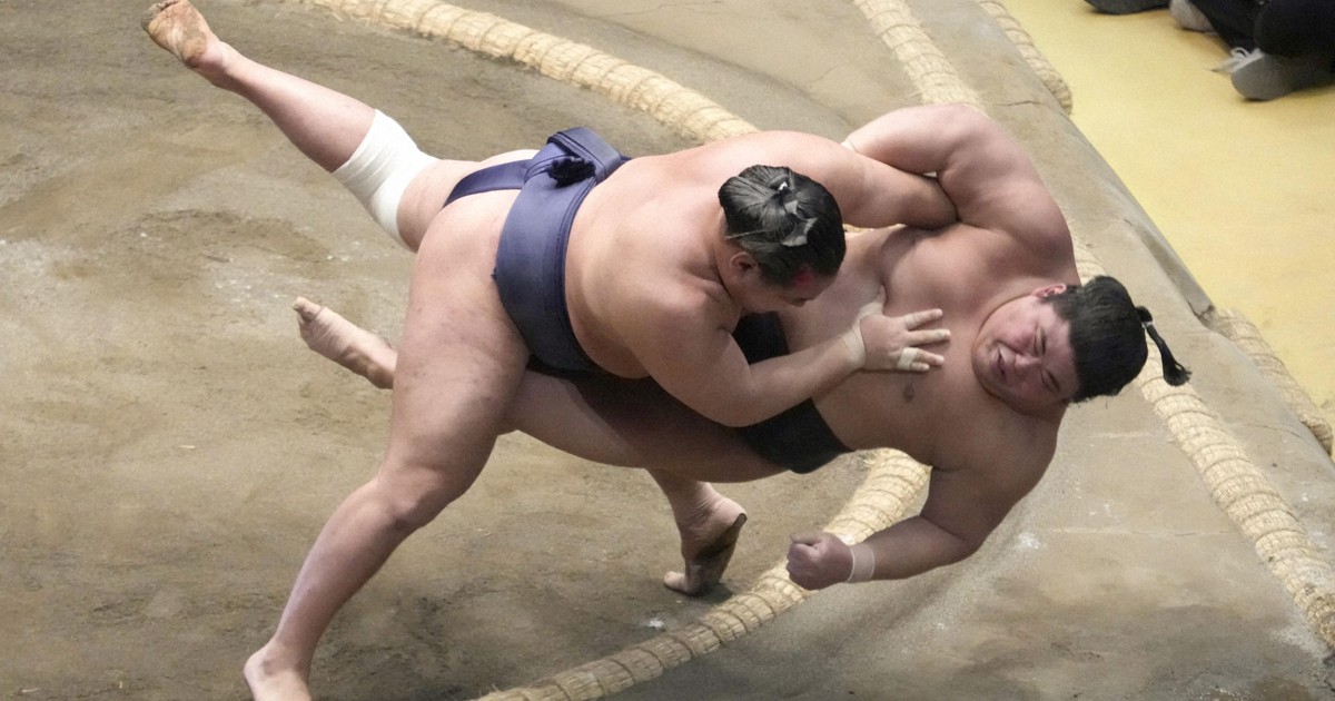 Sumo: Yokozuna Hoshoryu, Onosato grind out wins to join New Year leaders