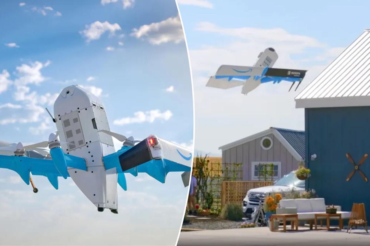 Amazon delivery drone smashes into apartment building, goes up in...