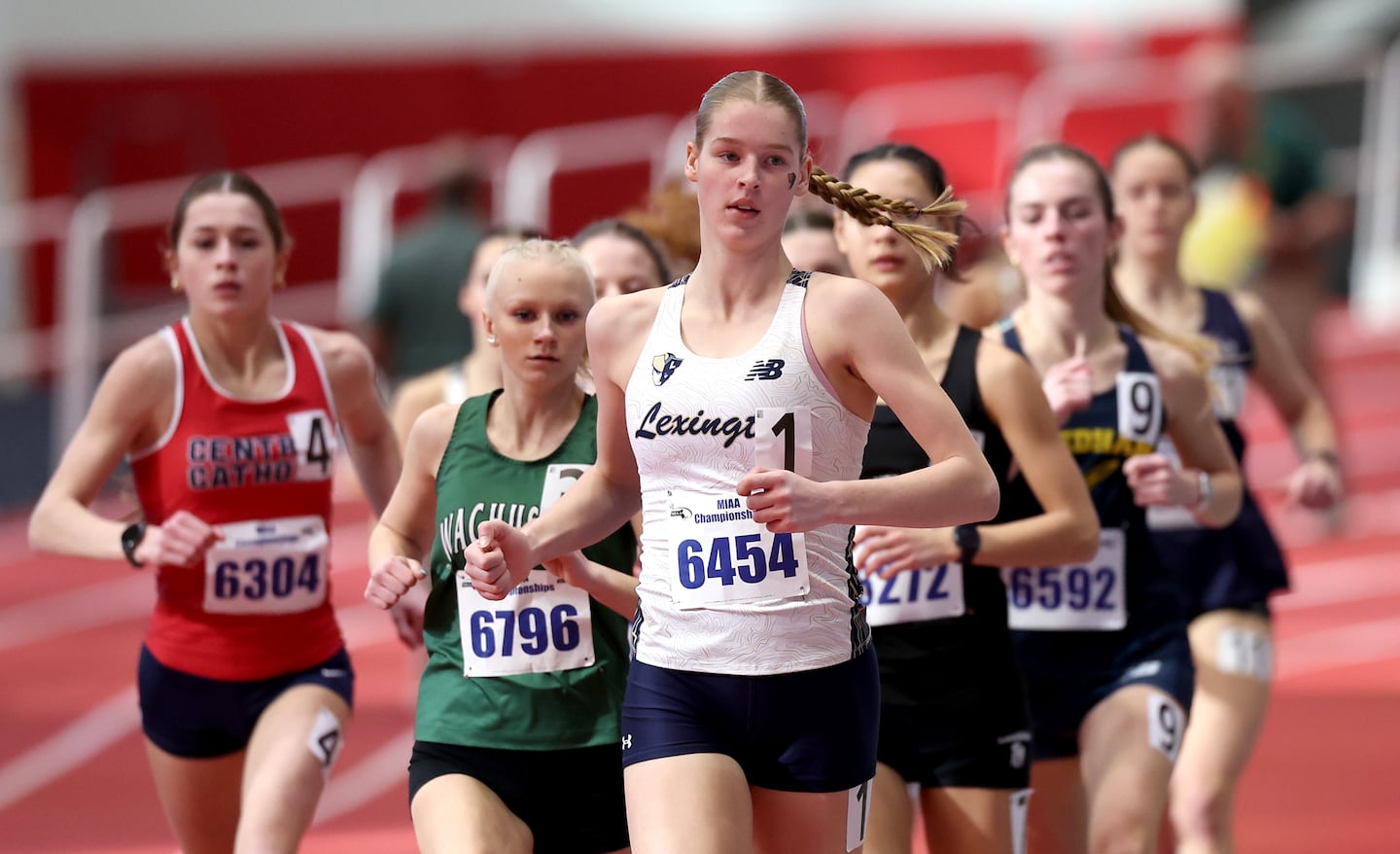 Amelia Whorton double helps Lexington girls' continue Division 1 track reign; St. John's Prep does it with depth - The Boston Globe