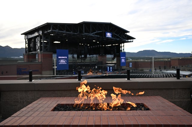Billboard says Ford Amphitheater in Colorado Springs is best in the west