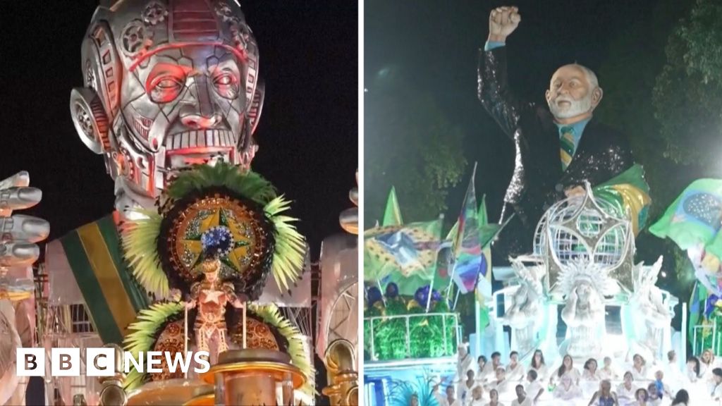 Giant robot tribute to Brazil's Lula leads start of Rio Carnival