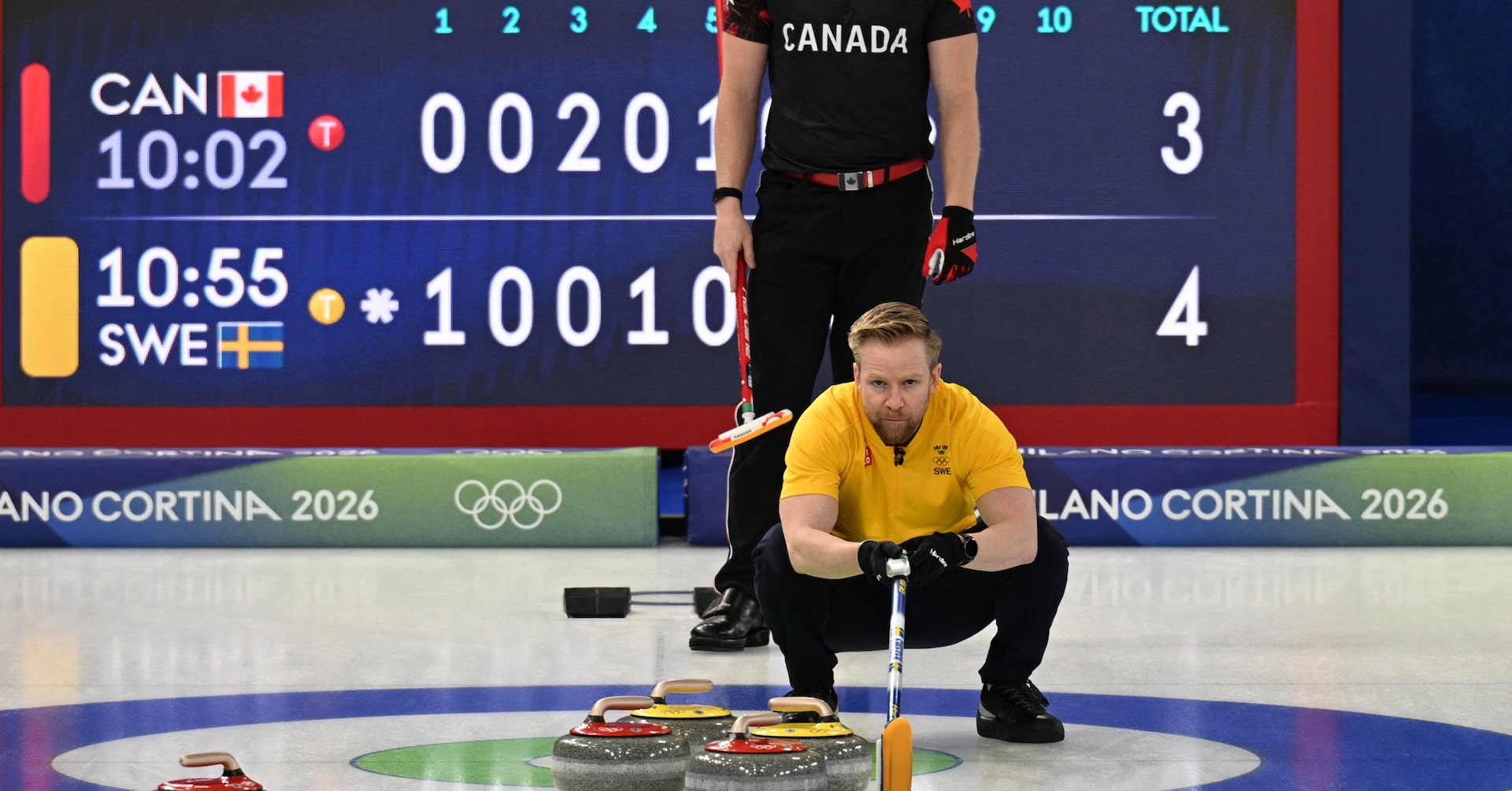 Curling-Tempers flare as Canada beat Sweden in men's competition