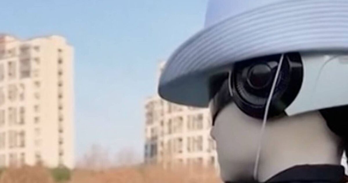 China unleashes sinister AI robot police to patrol streets of major cities