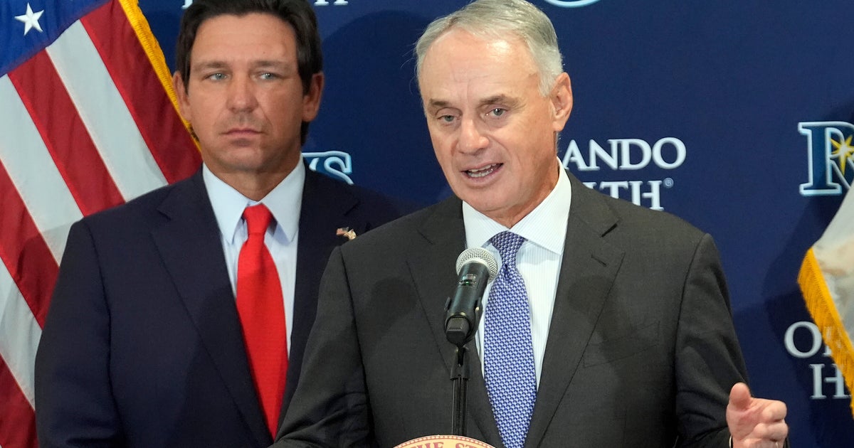 Florida Gov. DeSantis, MLB Commissioner Manfred support Tampa Bay Rays' new stadium: "Forever home"