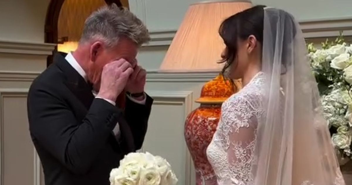 Gordon Ramsay's reason for tears at Holly and Adam wedding amid wedding drama - The Mirror