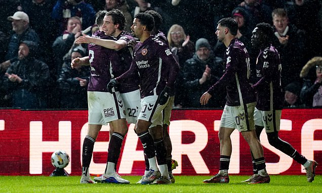 Hearts tighten grip on top spot as Tomas Magnusson hurts Hibernian...