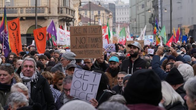 Italians protest ICE's presence at 2026 Winter Olympics in Milan