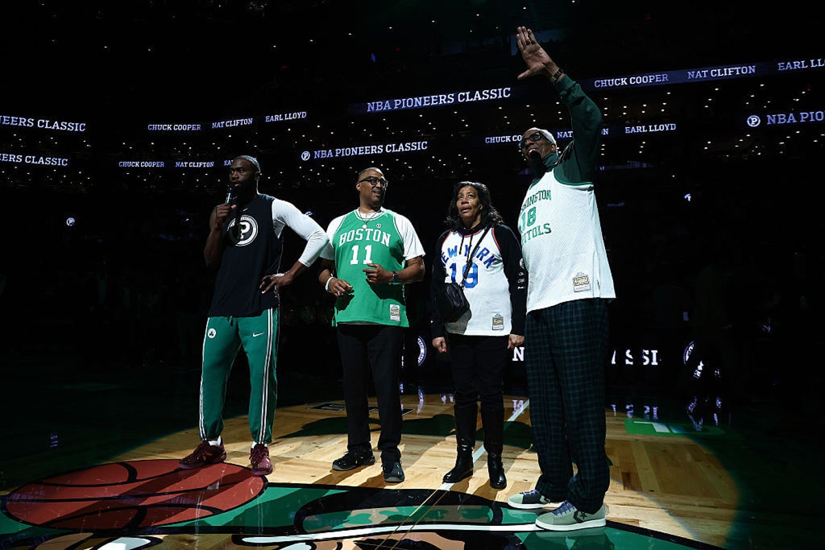 Jaylen Brown speaks on Bill Russell, Celtics during NBA Pioneers Classic