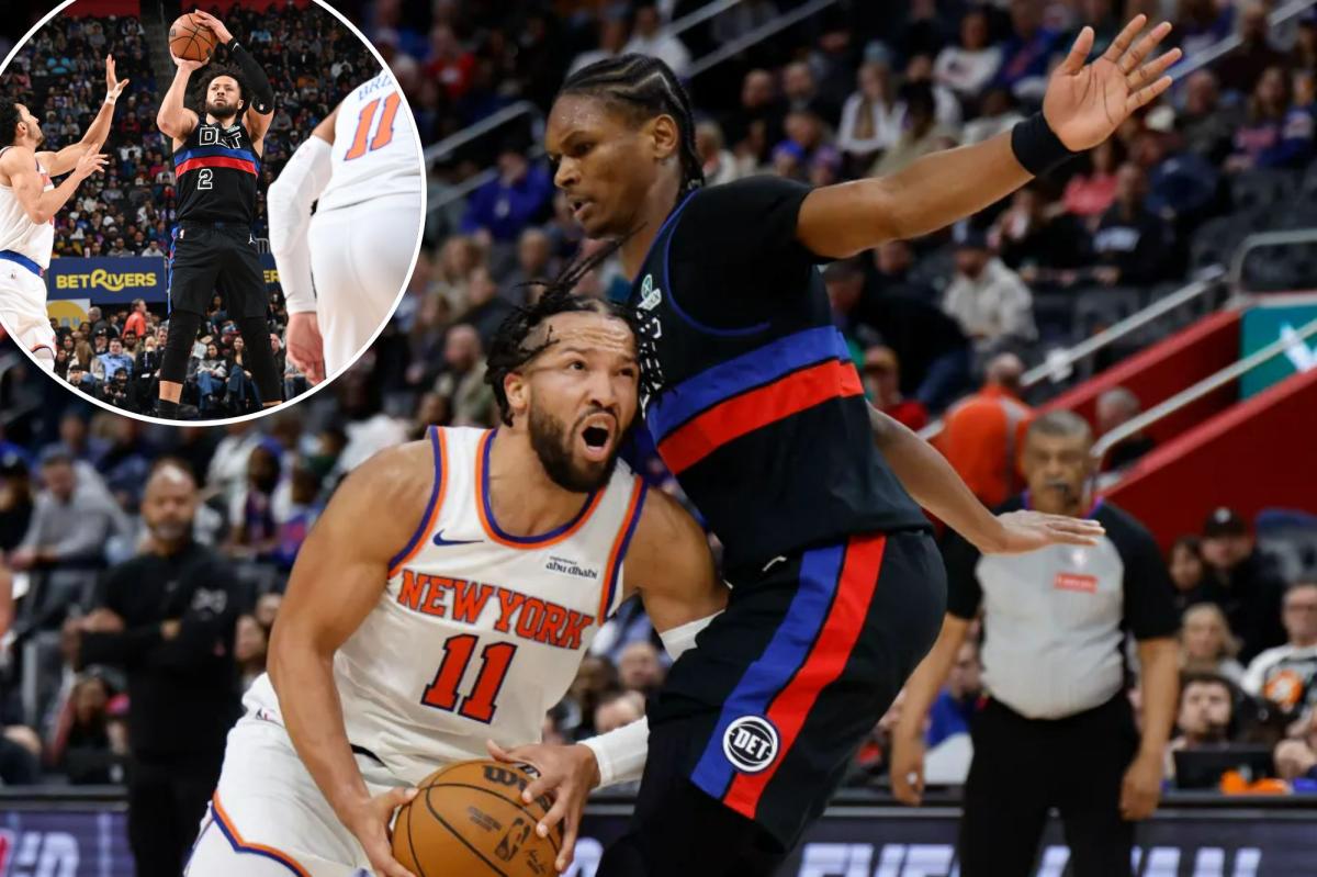 Knicks' winning streak ends with an offensive dud as Pistons send...