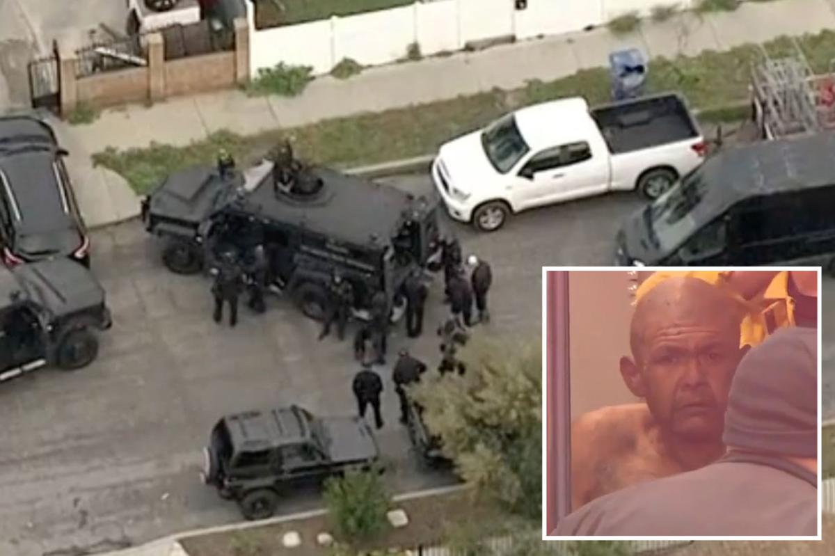 LAPD SWAT team captures suspected burglar barricaded in Pacoima home
