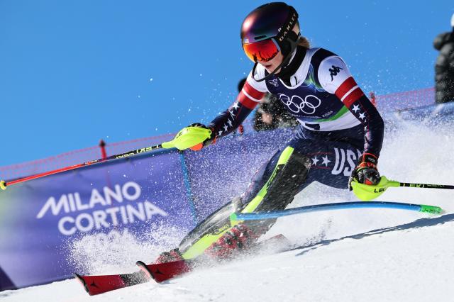 Mikaela Shiffrin remembers her late father after winning Olympic slalom gold