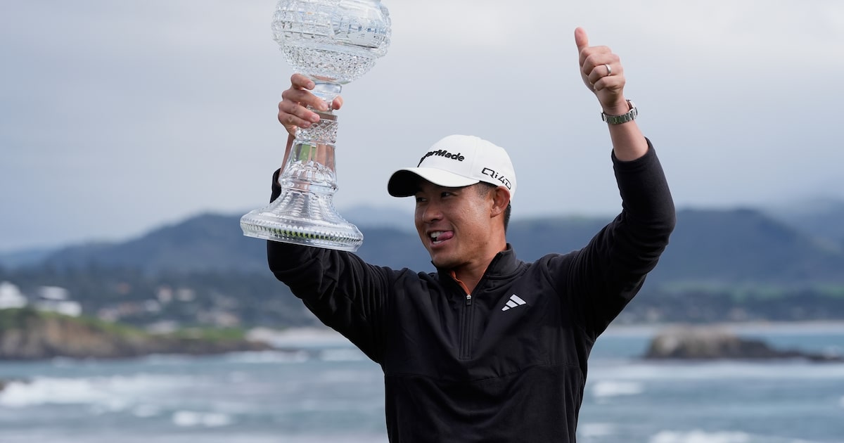 Collin Morikawa holds off Scottie Scheffler, wins at Pebble Beach to end two-year drought