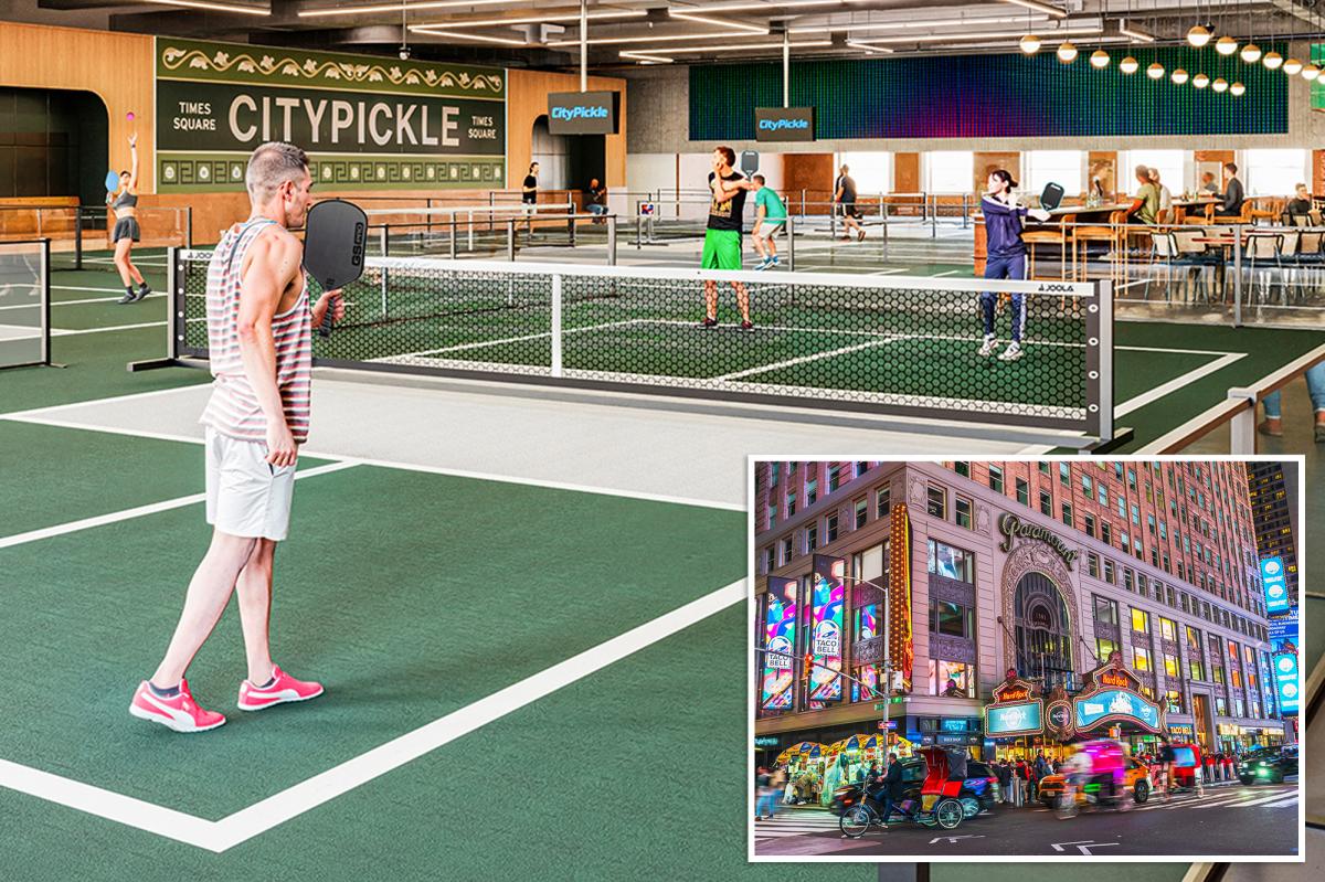 NYC's biggest indoor pickleball spot is coming to Times Square  -- ...