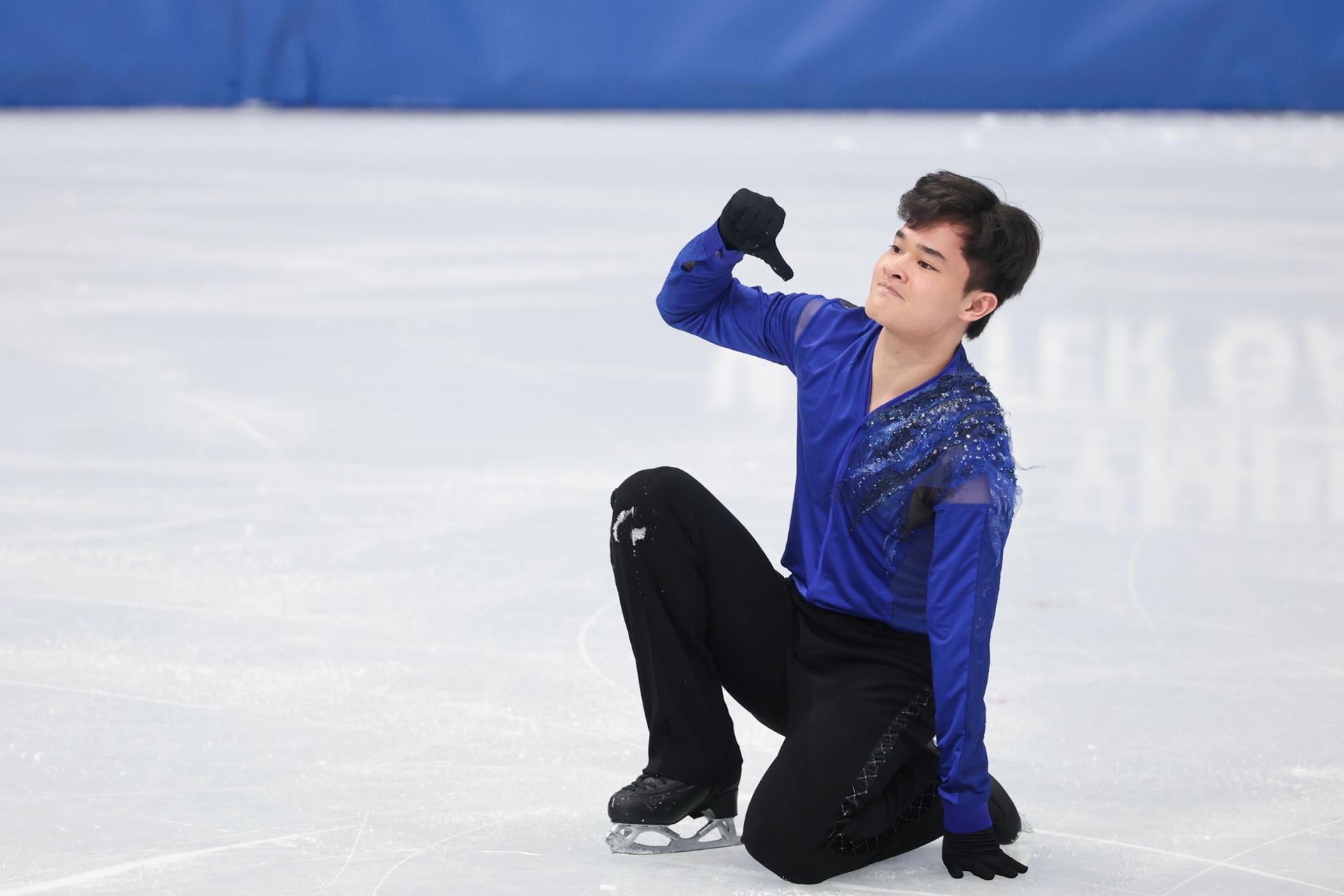 Olympic figure skater still proud of himself despite missing free program cut - The Korea Times