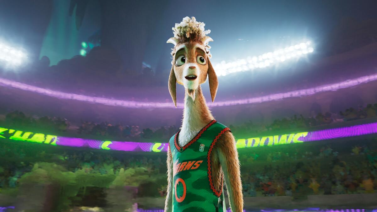 Review: He dreams of becoming the 'Goat' in a sports movie that lacks competitive edge