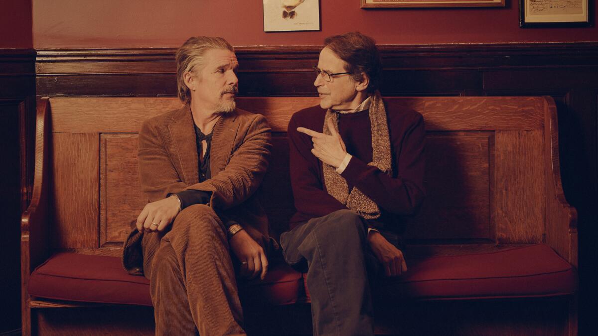 How a 'mean' Richard Linklater fueled Ethan Hawke and Robert Kaplow on 'Blue Moon'