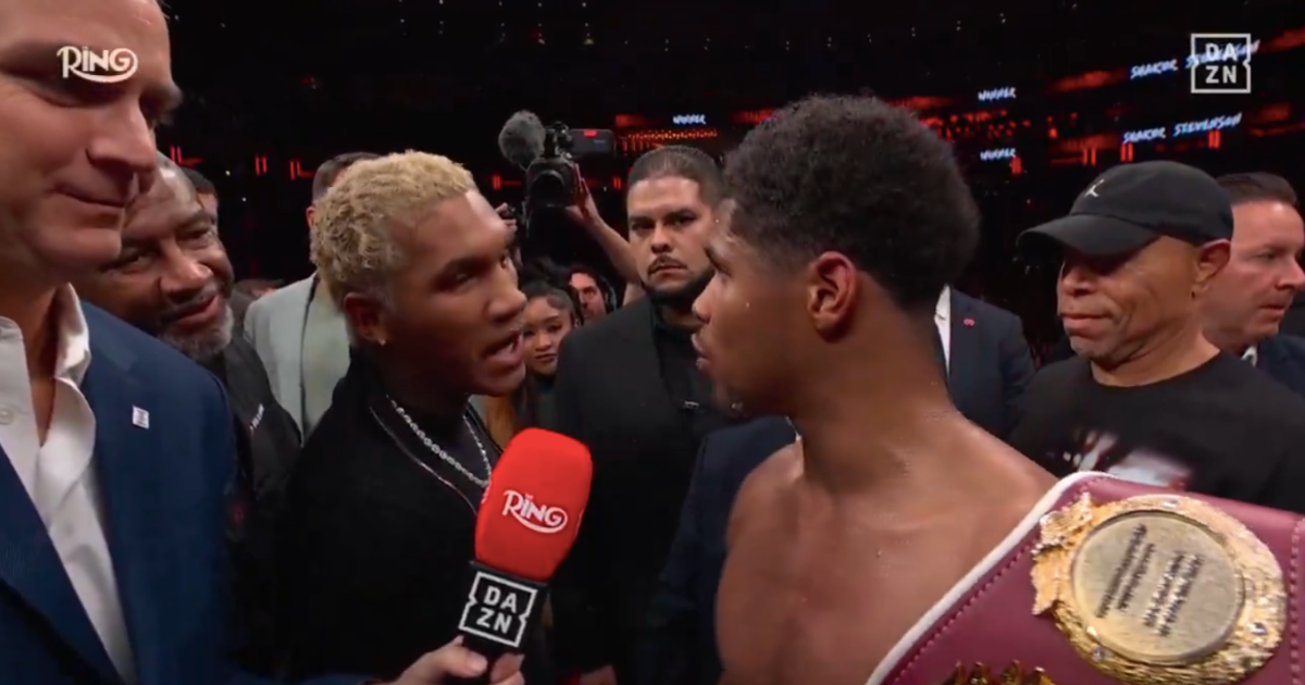 Shakur Stevenson clashes with rival Conor Benn after outclassing Teofimo Lopez - The Mirror