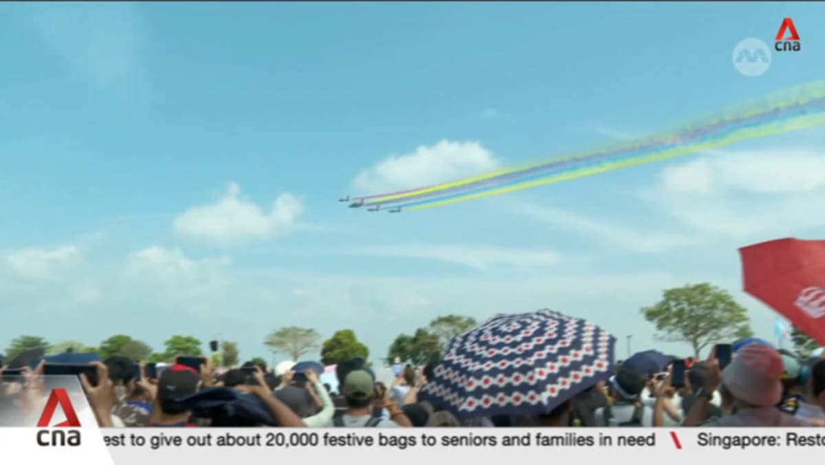 Crowds flock to Singapore Airshow as it opens to public