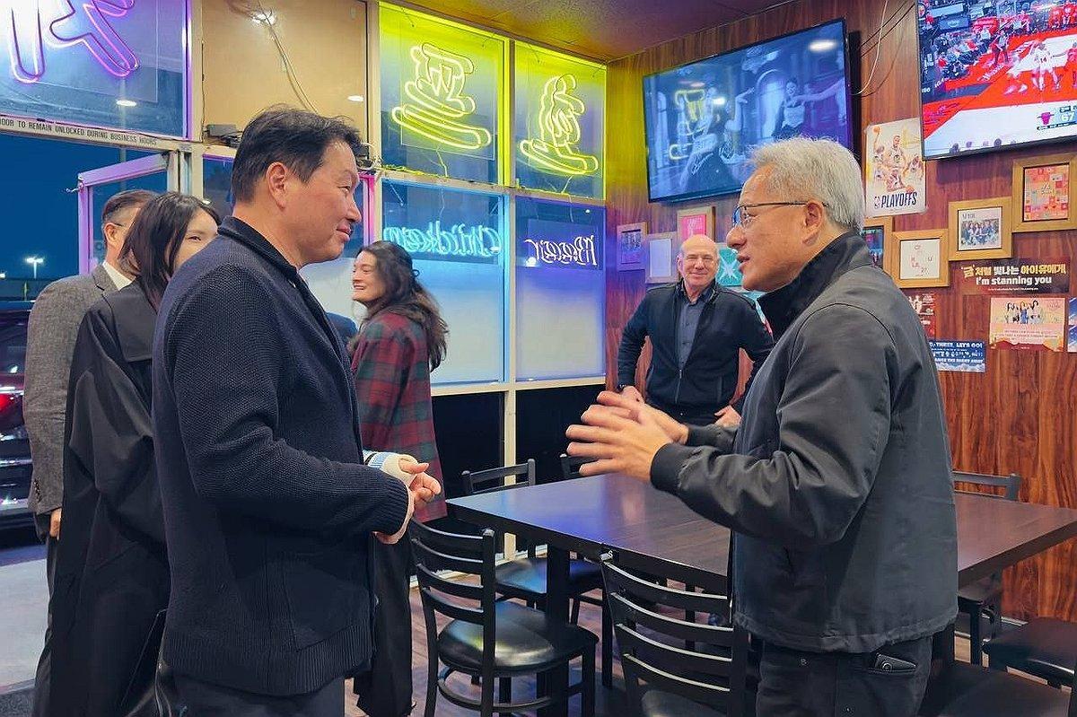 SK, Nvidia chiefs discuss AI ties in Silicon Valley: sources - The Korea Times