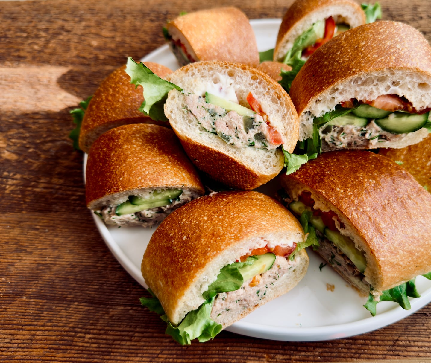 Recipe: At Super Bowl halftime, snack on spicy ranch tuna salad tucked into sub rolls - The Boston Globe