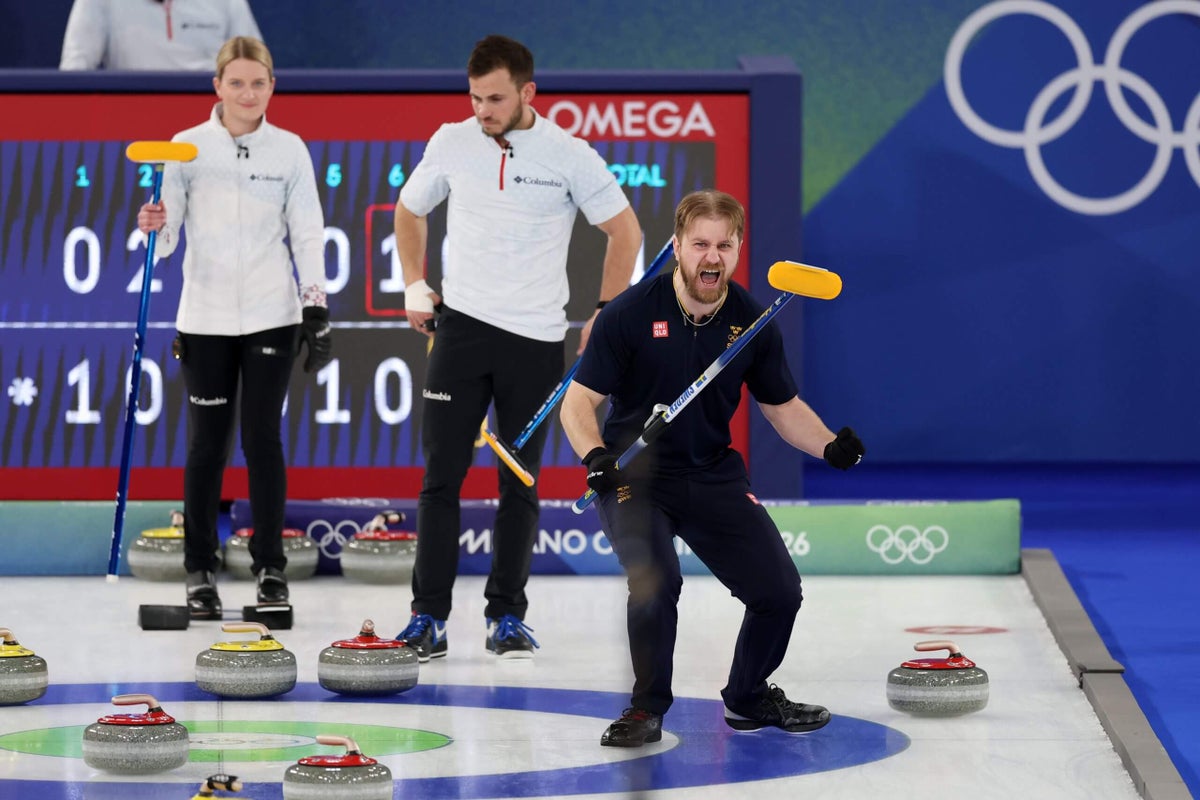 Sweden beats U.S. on final stone to win Olympic mixed doubles curling gold