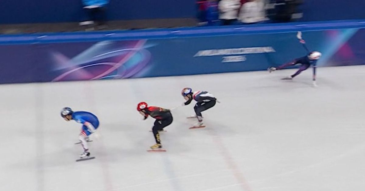 Team GB star crashes again after disqualification in Winter Olympics final