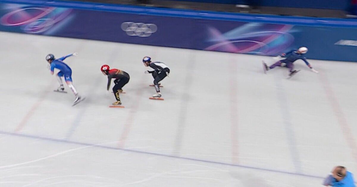 Team GB star that got disqualified in Winter Olympics final crashes out again
